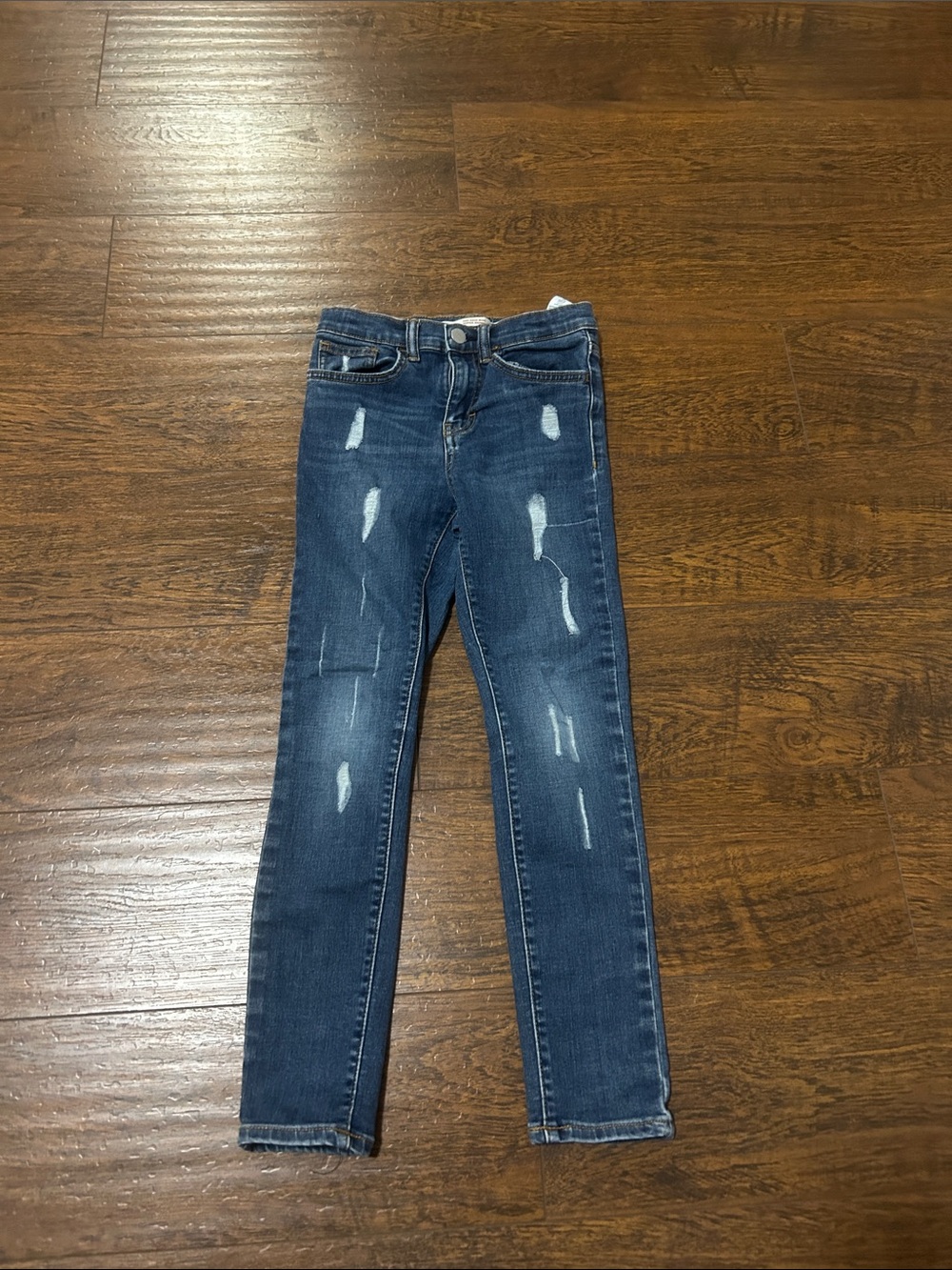 Levi's Blue Distressed Skinny Kids Jeans